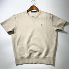 美品✨ポロラルフローレン 半袖 スウェットシャツ QRコード アイボリー 美品✨ポロラルフローレン 半袖 スウェットシャツ QRコード アイボリー