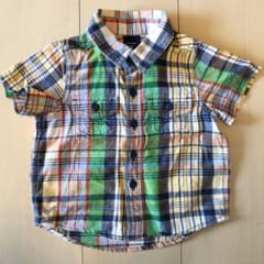 babyGAP 半袖チェックシャツ 70サイズのサムネイル