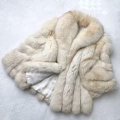 原宿MOTHER 2150 ブルーフォックス 毛皮 リアルファーコート 白 - メルカリ