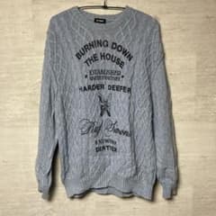 RAF SIMONS ケーブルニットセーター XS ライトブルー - メルカリ