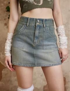 SHEIN デニムミニスカートのサムネイル