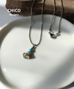 ご専用　no.4337　turquoise metal║ステンレスネックレスのサムネイル