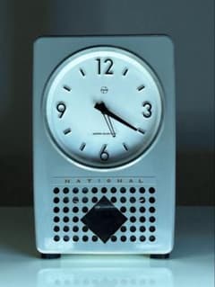 柱時計 極美品 実働品 NATIONAL トランジスター レトロ アナログ時計