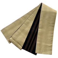半幅帯 未使用品 化繊 リバーシブル 花織 縞模様 洗える帯 NO-1282 半幅帯 未使用品 化繊 リバーシブル 花織 縞模様 洗える帯 NO-1282