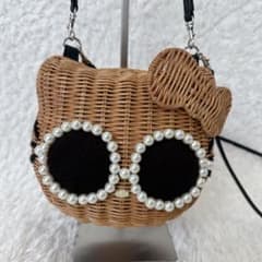 【完売品・希少】アジョリー　ハローキティ　コラボ　かごバッグ 完売品・希少】アジョリー ハローキティ コラボ かごバッグ