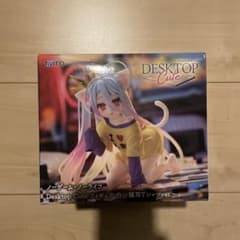 노게임·노라이프 Desktop Cute 피겨 화이트 고양이 귀 T셔츠