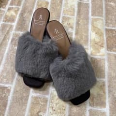 ROPÉ PICNIC /グレー /ファーサンダル　Mサイズのサムネイル