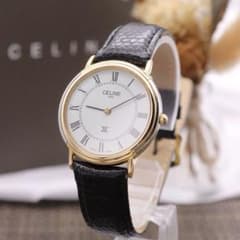 付属品付き【新品電池】CELINE H.2901.31 動作品 人気モデル 美品 