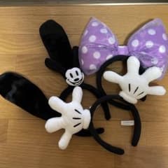 ディズニー カチューシャ 3点セット オズワルド ミニーのサムネイル