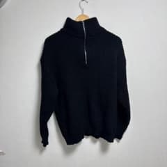 Rocky Monroe ハーフジップ ニット ブラック M