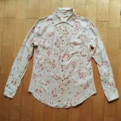 45rpm 花柄コットン長袖シャツ サイズ3のサムネイル