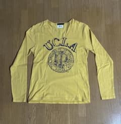 UCLA カレッジロゴ 長袖 Vネック カットソー イエローのサムネイル
