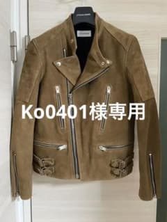 リチウム オム LITHIUM HOMME 本革 スエード ダブル ライダースのサムネイル