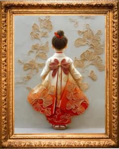 座敷童子】風水 占い 開運 絵画 護符 アート 波動 縁起物 曰く付き