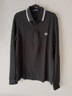 FRED PERRY 長袖ポロシャツ ブラック M - メルカリ