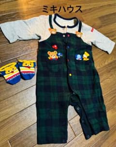ミキハウス ロンパース 70cm 重ね着風のサムネイル