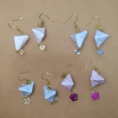 6164 ハンドメイドピアス☆ ハンドメイド ピアス 4点セット - メルカリ