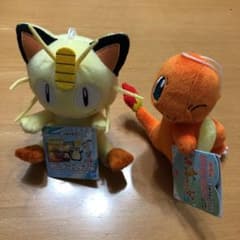 ポケットモンスター　ぬいぐるみ　ヒトカゲ　ニャースのサムネイル