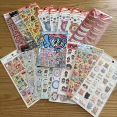 キャラクター等シール 大量まとめ売り 33点セットのサムネイル