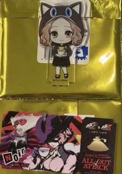 P5R 아모카페 오쿠무라 봄 미니 캐릭터 아크릴 스탠드 스티커