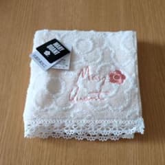 【新品未使用品】MARY QUANT 花柄刺繍ハンカチ　タグ付きのサムネイル