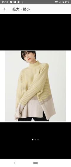 マカロニ　プロフ必読⚠︎専用　ニット　セーター　　スリット入りのサムネイル