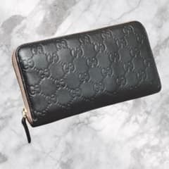 グッチ GUCCI グッチシマ ラウンドファスナー 長財布