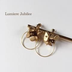 ゴールドクロックフープイヤリングのサムネイル
