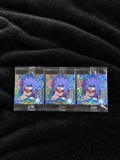 ナルト　ウエハースシール　サスケ3枚セット　※バラ売り不可のサムネイル