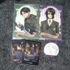 進撃の巨人 BluRayアニメイト特典 缶バッジ リヴァイ ハンジ 進撃の巨人 BluRayアニメイト特典 缶バッジ リヴァイ ハンジ 進撃の