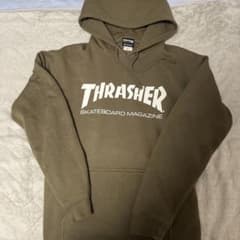 THRASHER フーディ XL オリーブのサムネイル