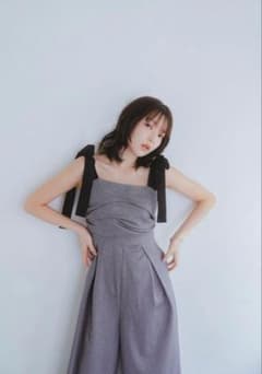 最終値下げ　新品タグ付　ribbon shoulder combinaisonのサムネイル