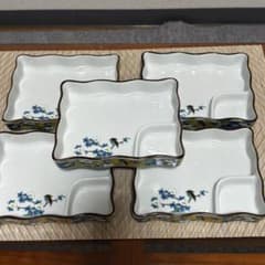 有田焼 吾山窯 仕切り角皿5枚 刺身皿 - メルカリ