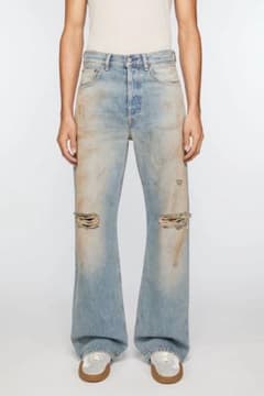 売り切り価格 Acne Studios ブーツカットデニムパンツ ライトブルー 