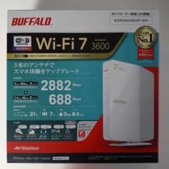 BUFFALO WSR-3600BE4P-WH Wi-Fi 7ルーターのサムネイル