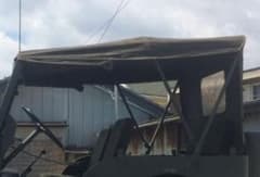 ジープ　幌　三菱　J4 J3 J54A 軍用　自衛隊　防衛庁 ジープ 幌 三菱 J4 J3 J54A 軍用 自衛隊 防衛庁 - メルカリ