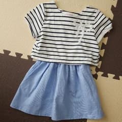 *♡110sizeボーダーワンピ♡*のサムネイル
