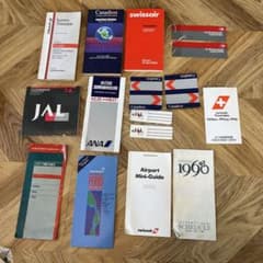 JAL 、ANA その他、国際線時刻表 1990年代年のサムネイル