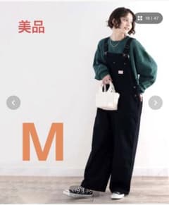 Javaコラボ　ワイドサロペット　ブラック　Mのサムネイル