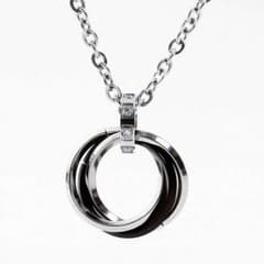 【新品☆送料無料】3連リングネックレスのサムネイル
