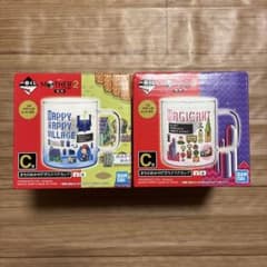 MOTHER2 이치 반 쿠지 C상 머그컵 2종 해피 해피 마을 매지컨트