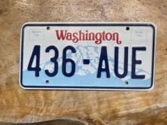 アメリカ　USA ライセンスプレート　ワシントン州　Washingtonのサムネイル
