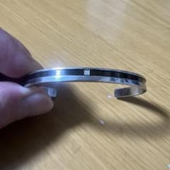シンプル ステンレススチール バングルのサムネイル