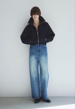 Venica Super highwaist slit denim