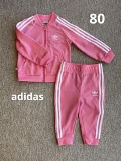 adidas original ピンク ジャージ　ベビー　80のサムネイル