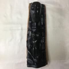 希少】高級 アフリカ 木彫 一本彫 特大41cm アフリカンエボニー 黒檀