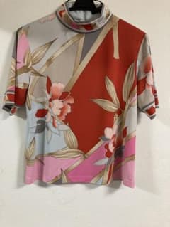 LEONARD FASHION 花柄ハイネック半袖シャツ　最終価格のサムネイル