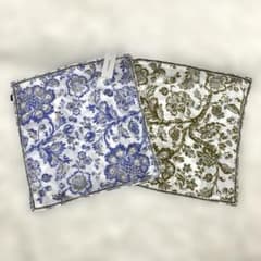 [未使用] Franc franc ビーズ刺繍フラワークッションカバー2枚セットのサムネイル