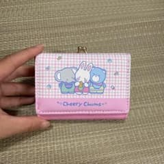 Cheery Chums 三つ折り財布 がま口 ピンクのサムネイル