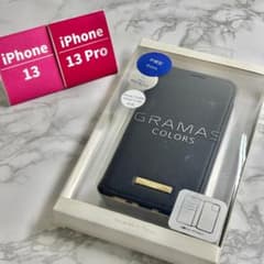 新品未開封 iPhone12mini 13mini 革 PUレザー手帳ケース 黒のサムネイル
